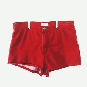 Cute Red Shorts from Forever 21